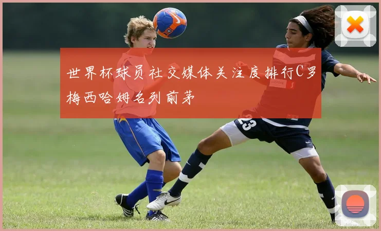 世界杯球员社交媒体关注度排行C罗梅西哈姆名列前茅